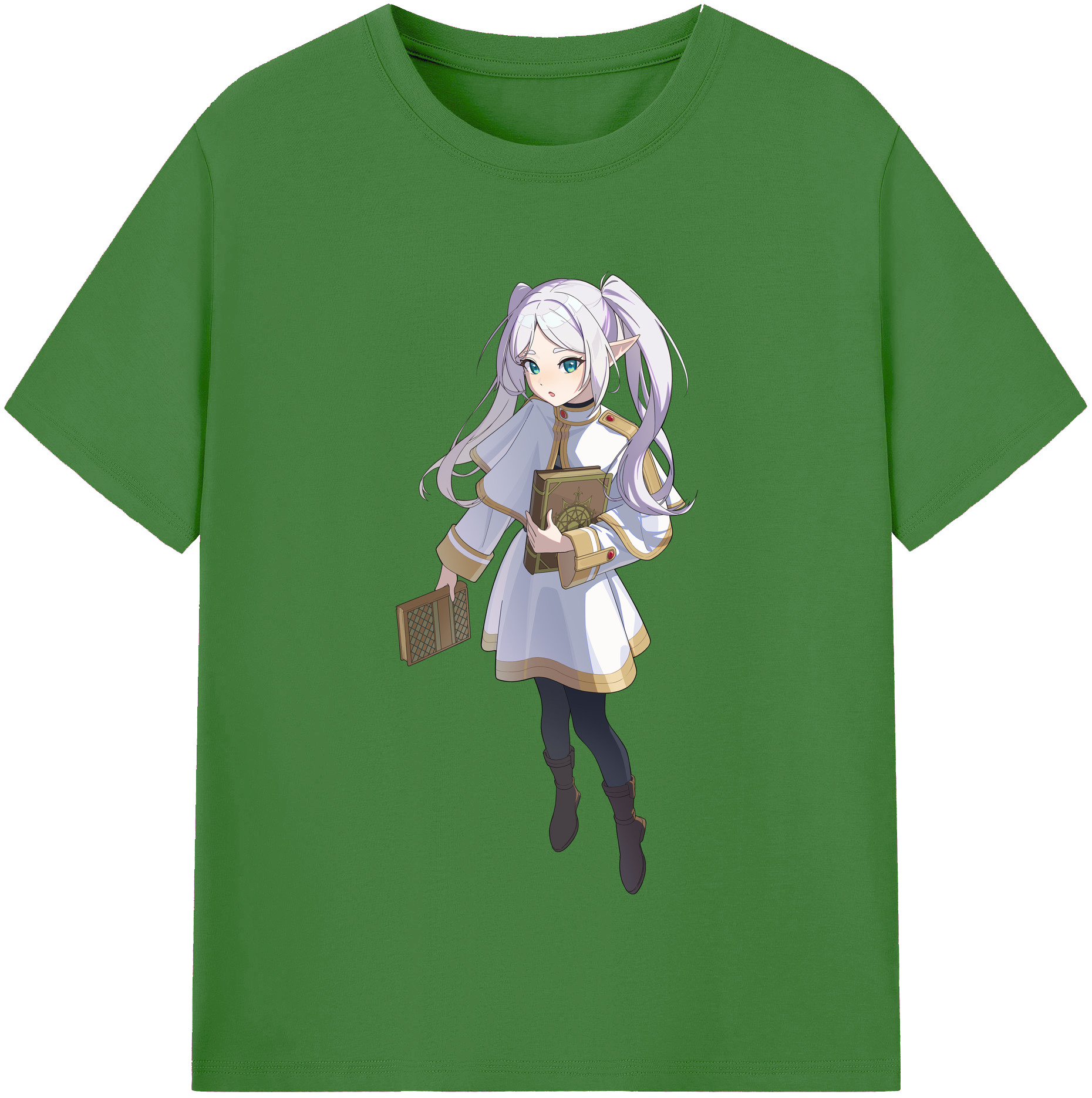 （画像用） 葬送のフリーレン Frieren レディースカジュアルプリントTシャツ（綿100％）